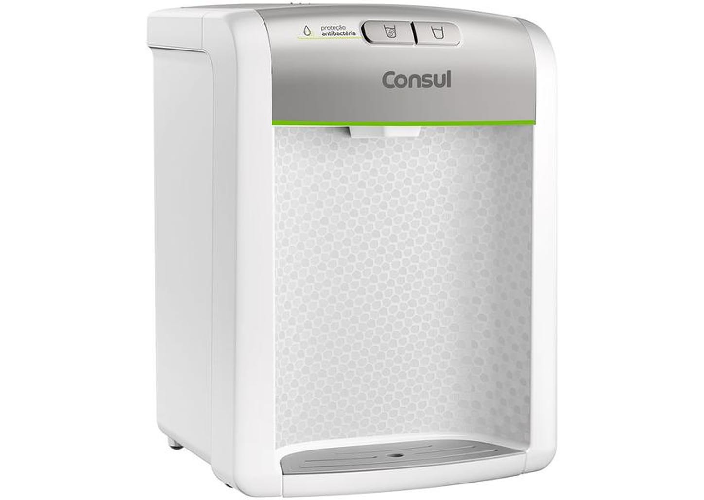 Purificador de Água Consul de Mesa Eletrônico - Prata CPB34 AS Água Gelada e Natural