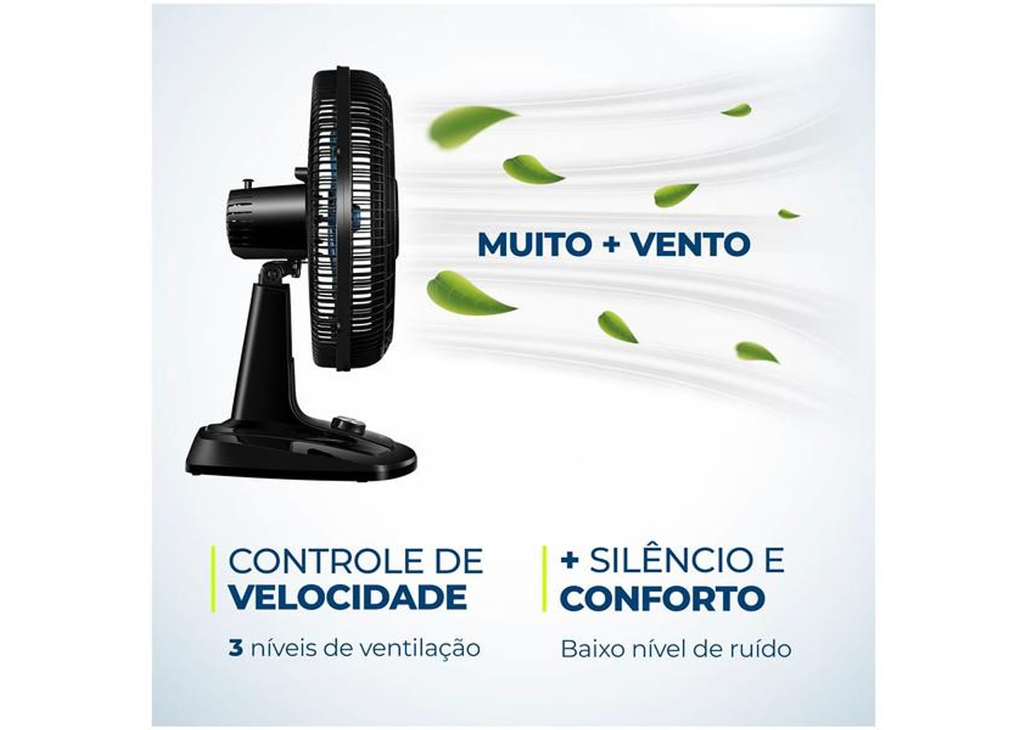 Ventilador de Mesa Mondial Super Turbo - VTX-40 Chrome 40cm 8 Pás 3 Velocidades