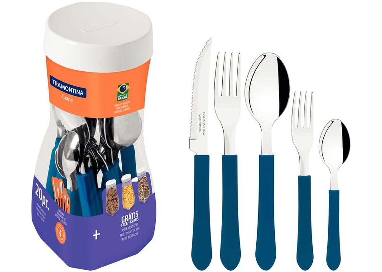 Faqueiro Tramontina Inox Leme 20 Peças