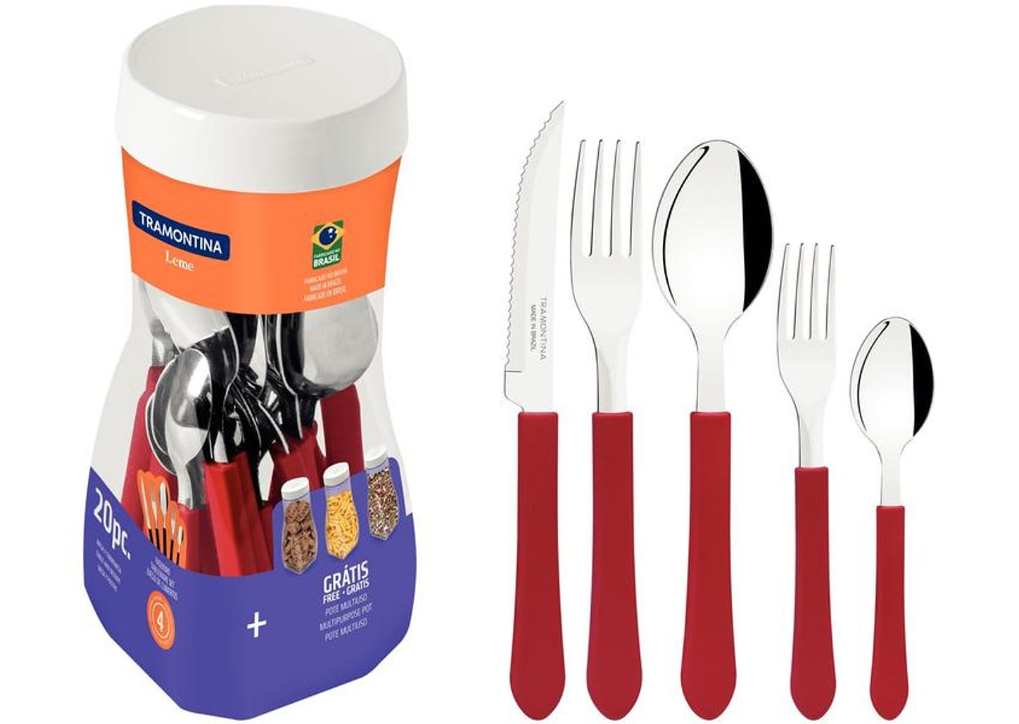 Faqueiro Tramontina Inox Leme 20 Peças