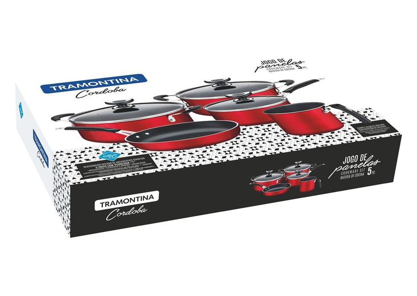 Conjunto de Panelas Tramontina Cordoba 20799/790 - Antiaderente 5 Peças