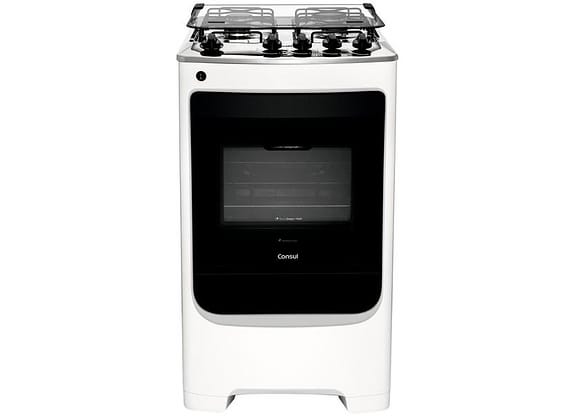 Fogão 4 Bocas Consul Branco Acendimento Automático - CFO4 NABUNA