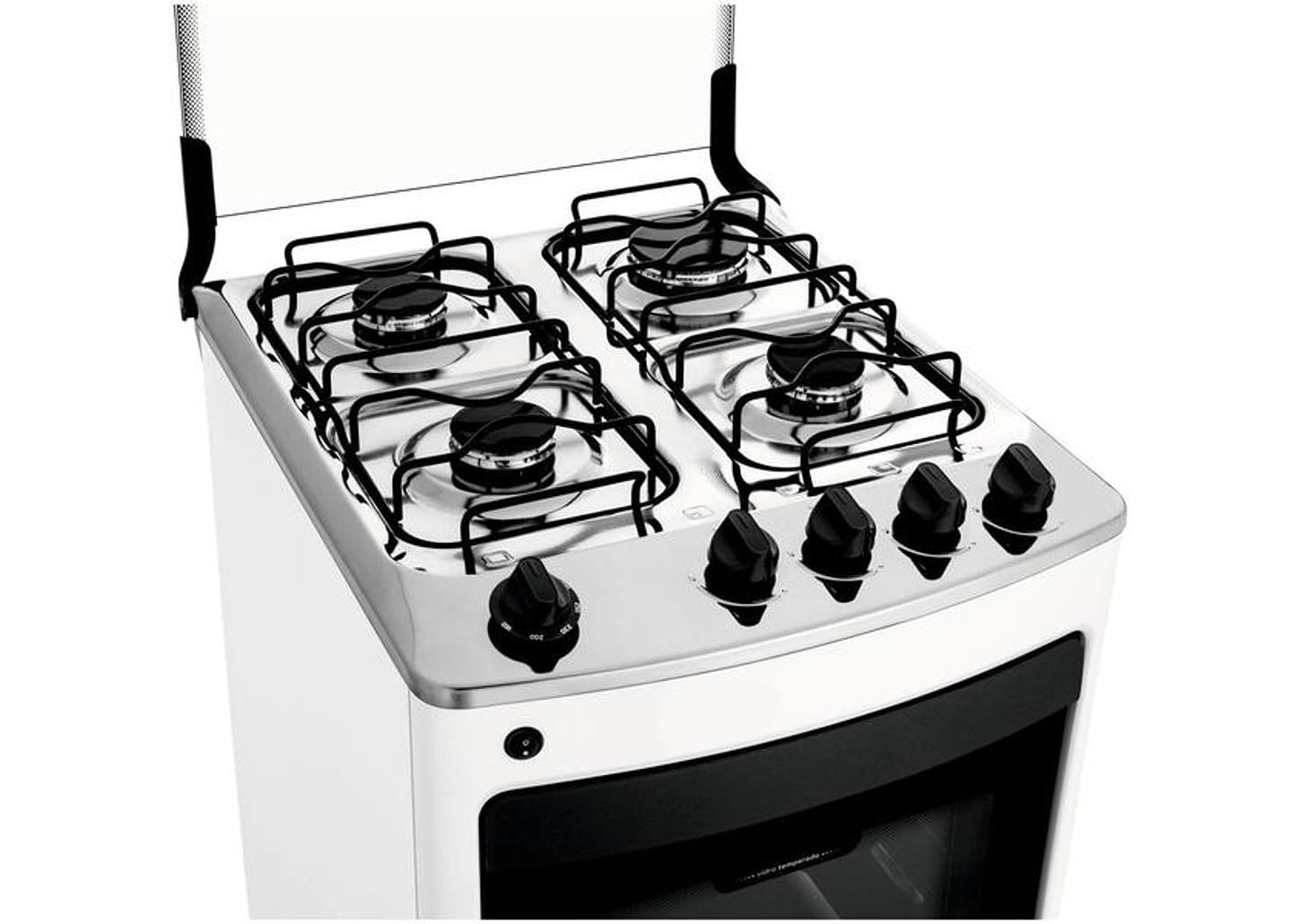 Fogão 4 Bocas Consul Branco Acendimento Automático - CFO4 NABUNA