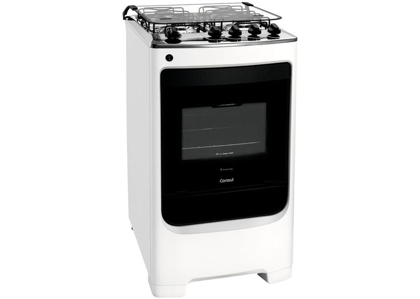 Fogão 4 Bocas Consul Branco Acendimento Automático - CFO4 NABUNA