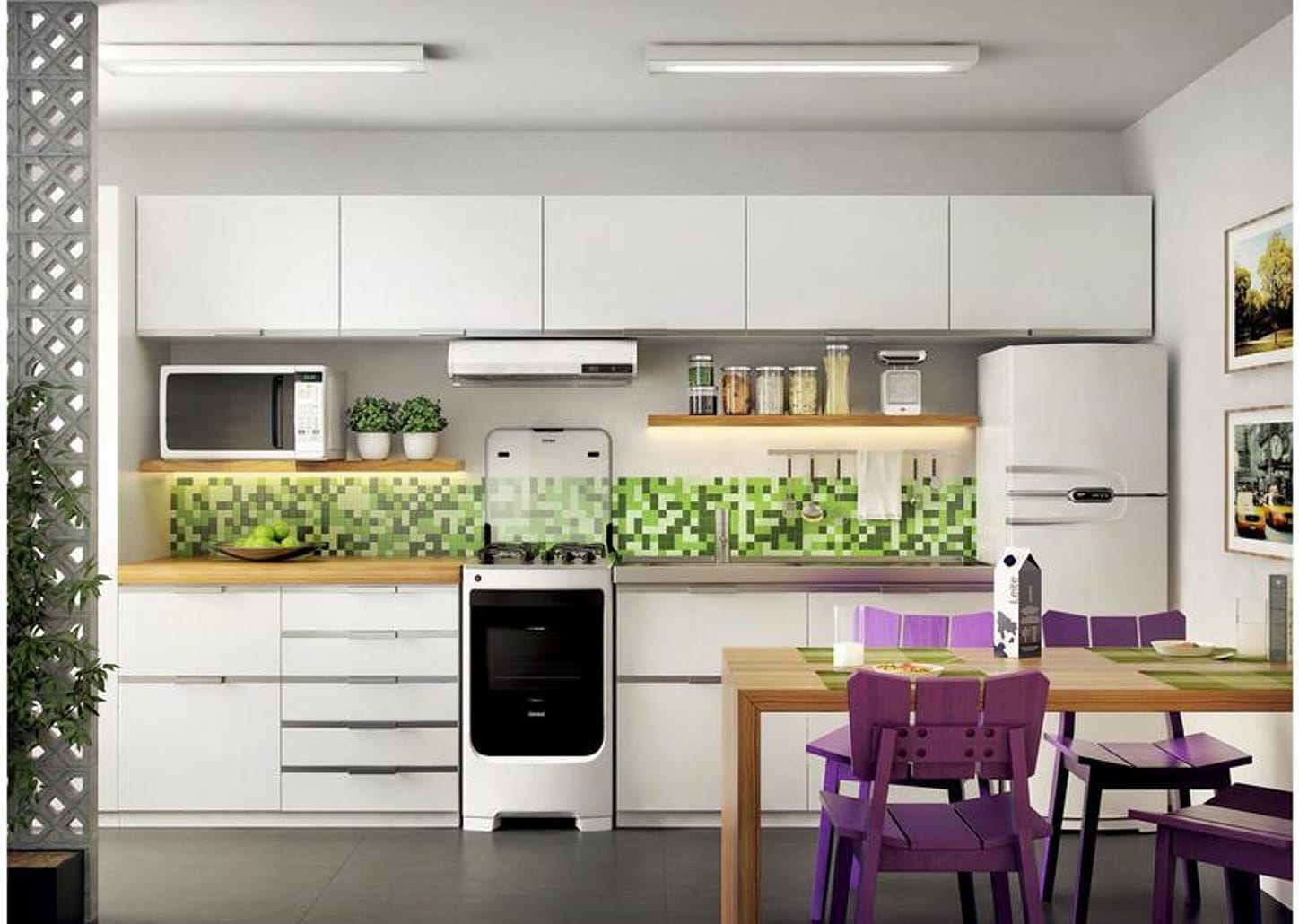 Fogão 4 Bocas Consul Branco Acendimento Automático - CFO4 NABUNA