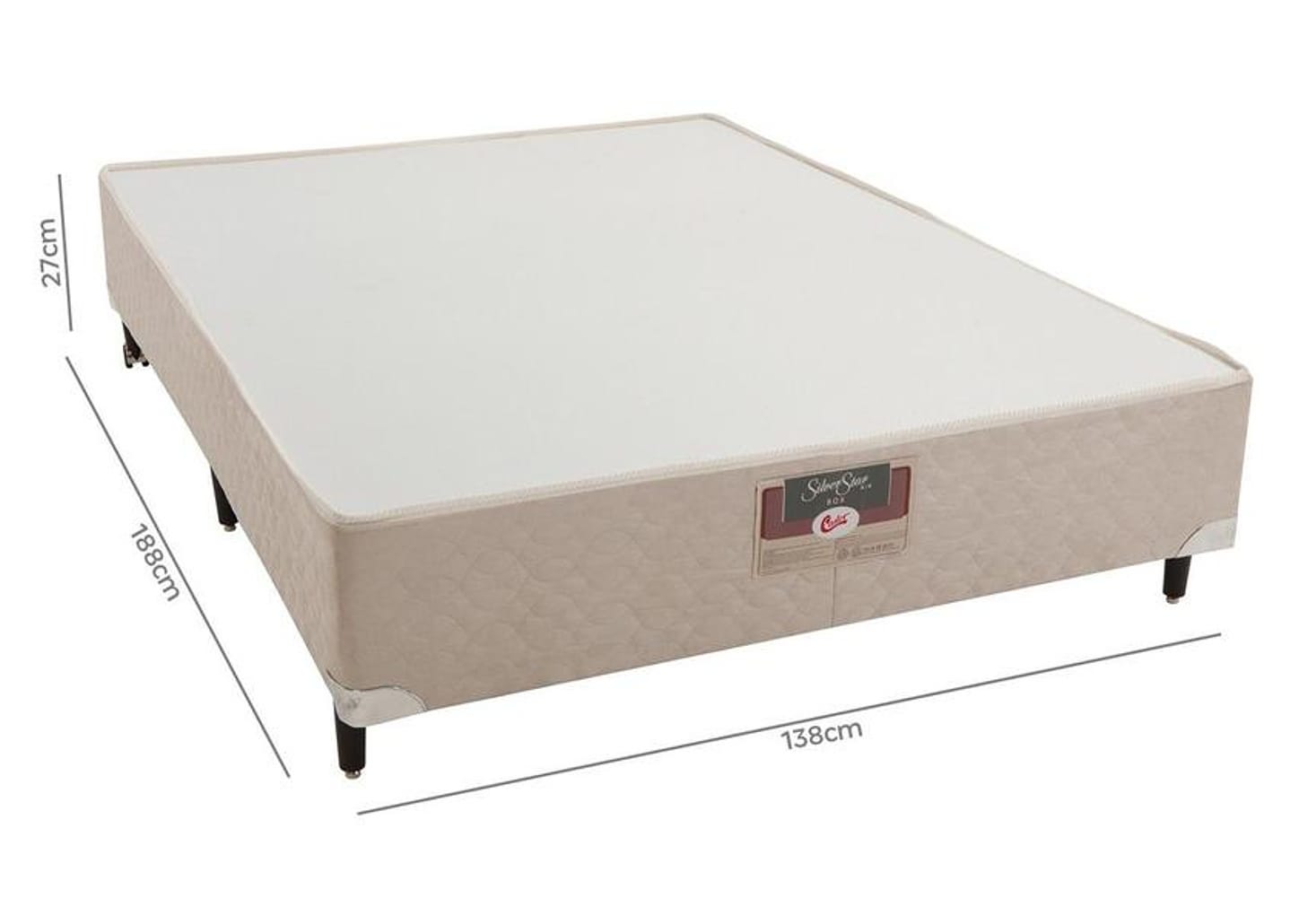 Box para Colchão Casal Castor 27cm de Altura Silver Star Air