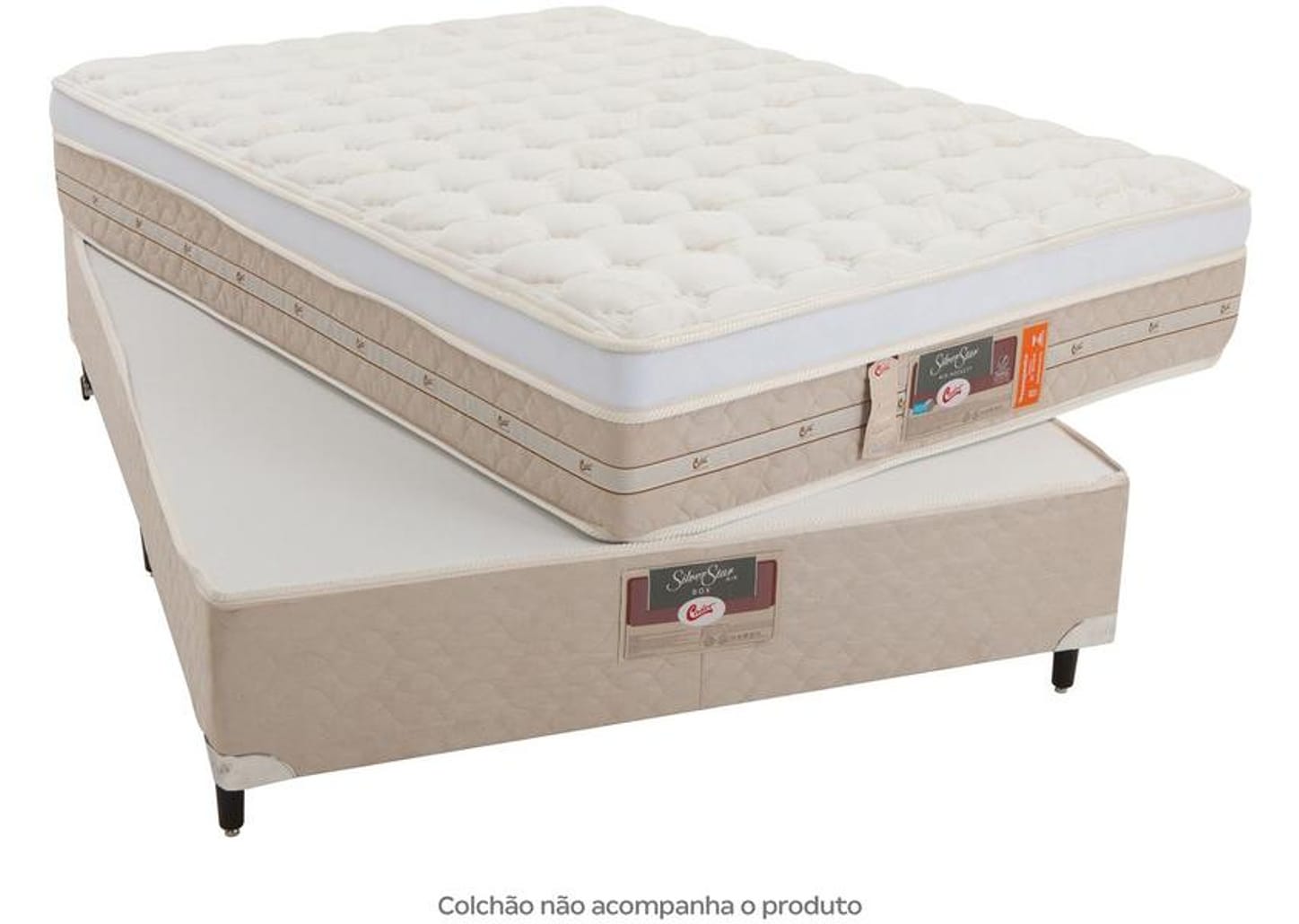 Box para Colchão Casal Castor 27cm de Altura Silver Star Air