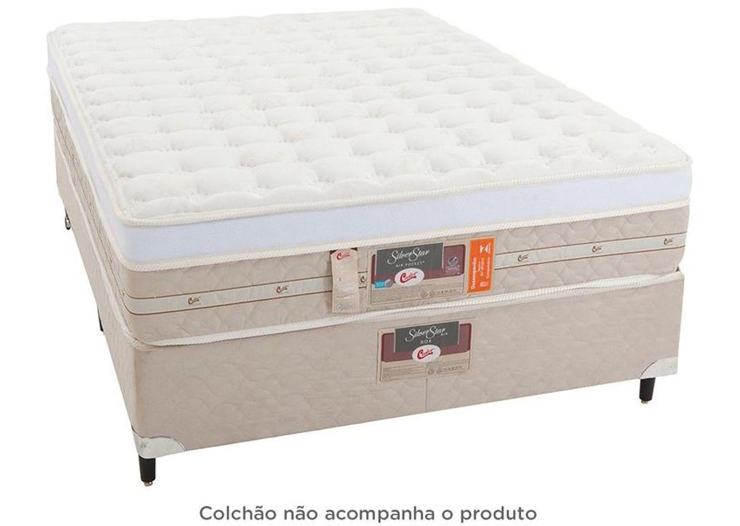 Box para Colchão Casal Castor 27cm de Altura Silver Star Air