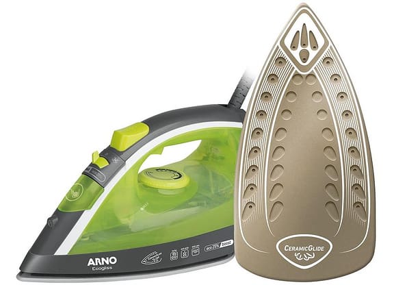 Ferro de Passar Roupa a Vapor e a Seco Arno - Ecogliss FEC1 Verde