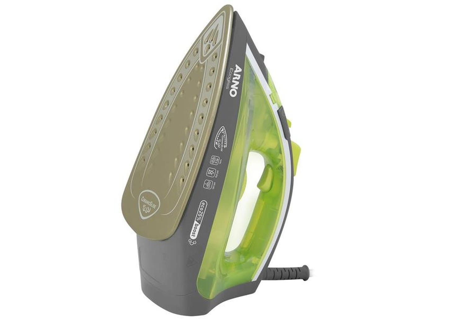 Ferro de Passar Roupa a Vapor e a Seco Arno - Ecogliss FEC1 Verde