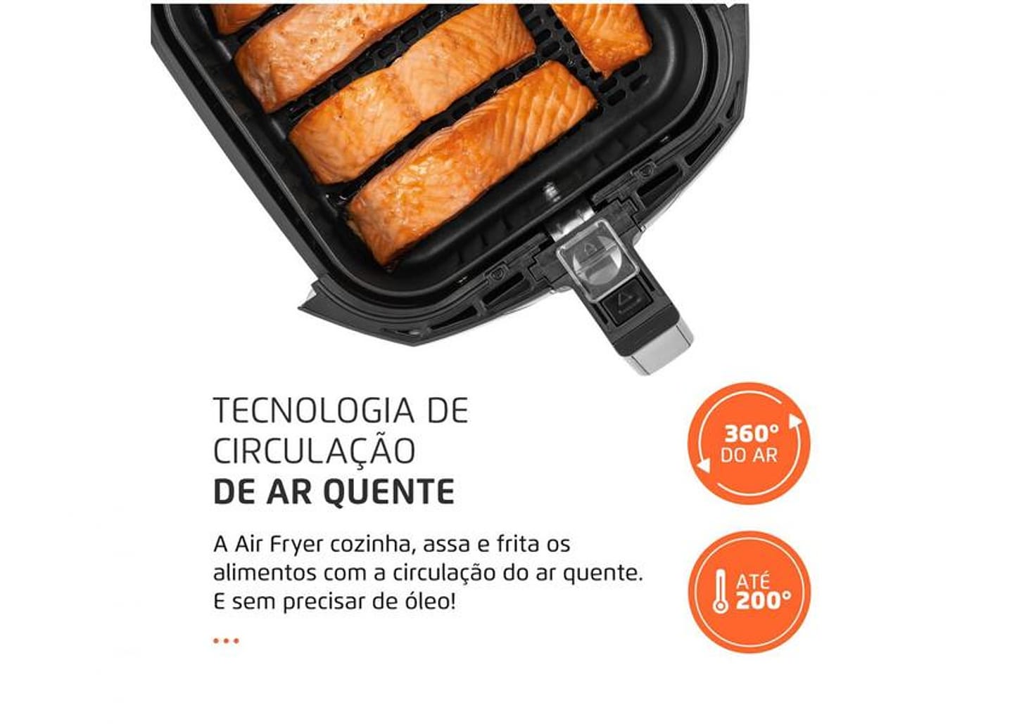 Fritadeira Elétrica sem Óleo/Air Fryer Mondial - Family AFN-40-BI Preto 4L com Timer
