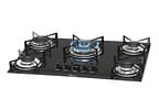 Cooktop 5 Bocas Fischer Preto a Gás GLP - Tripla-Chama 1743 5733