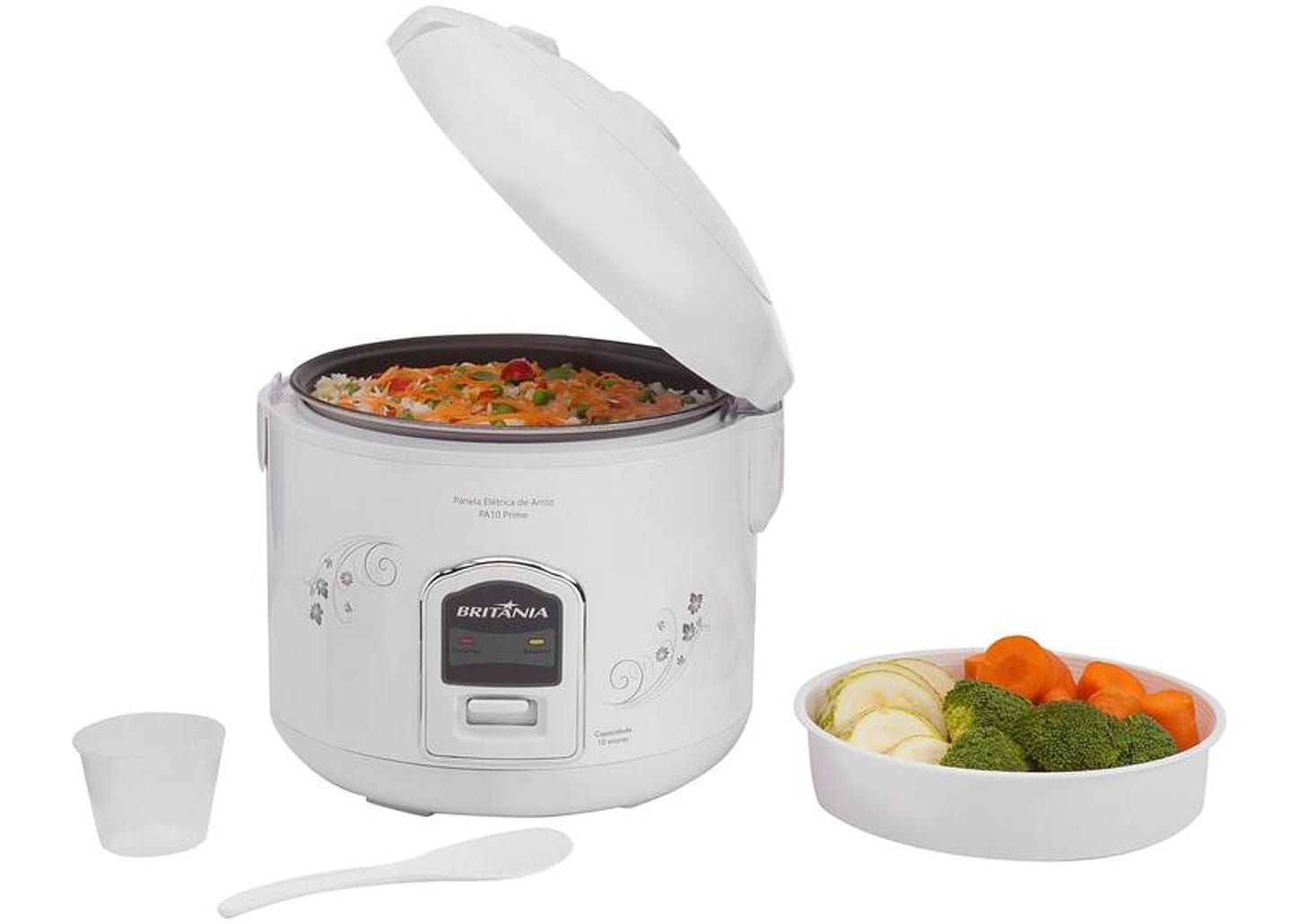 Panela Elétrica de Arroz Britânia PA10 700W 10 Xícaras