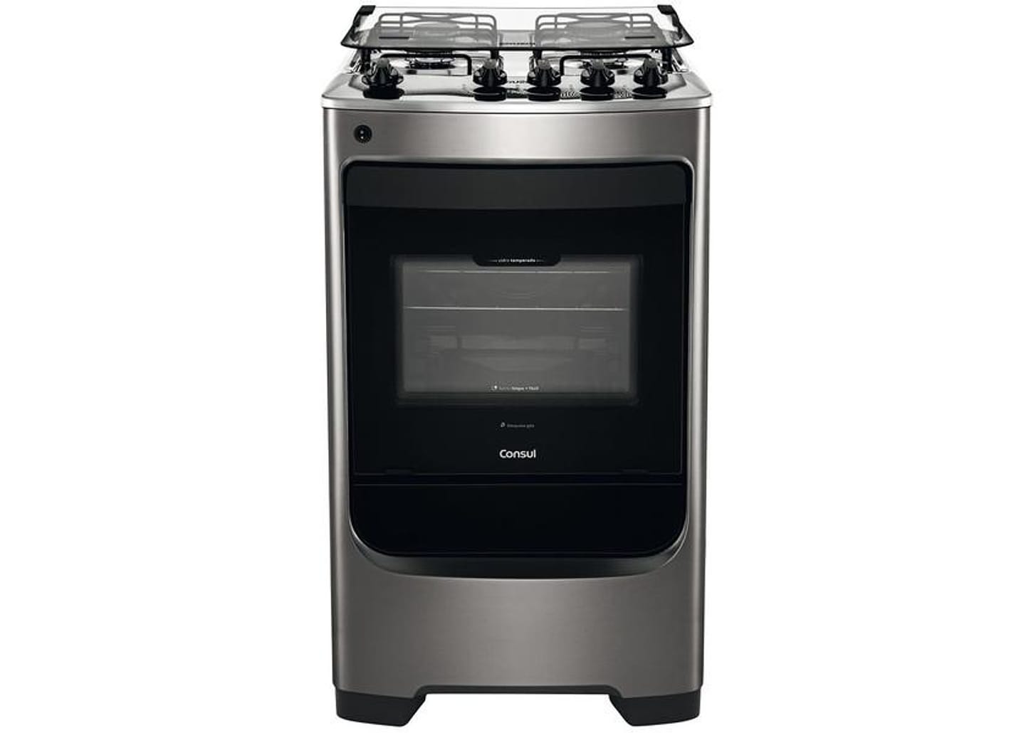 Fogão 4 Bocas Consul Inox Acendimento Automático - CFO4 NARUNA