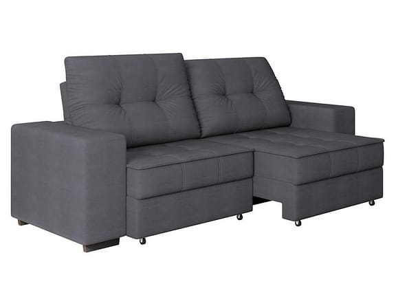Sofá Retrátil Reclinável 4 Lugares Suede Moviment Artesano Linoforte