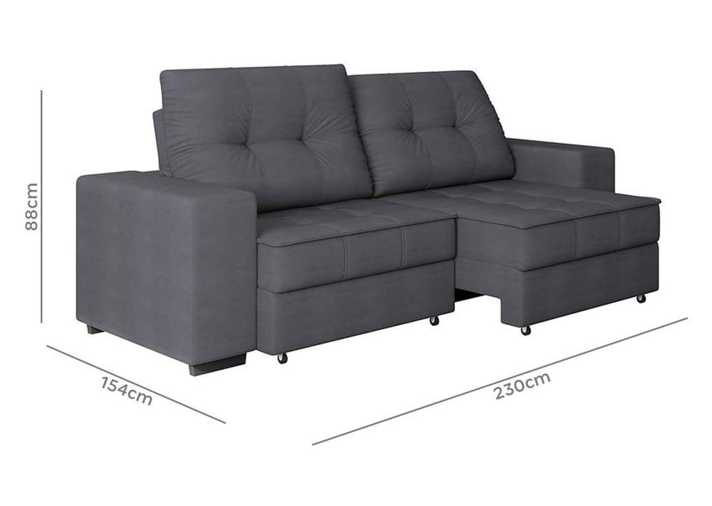 Sofá Retrátil Reclinável 4 Lugares Suede Moviment Artesano Linoforte