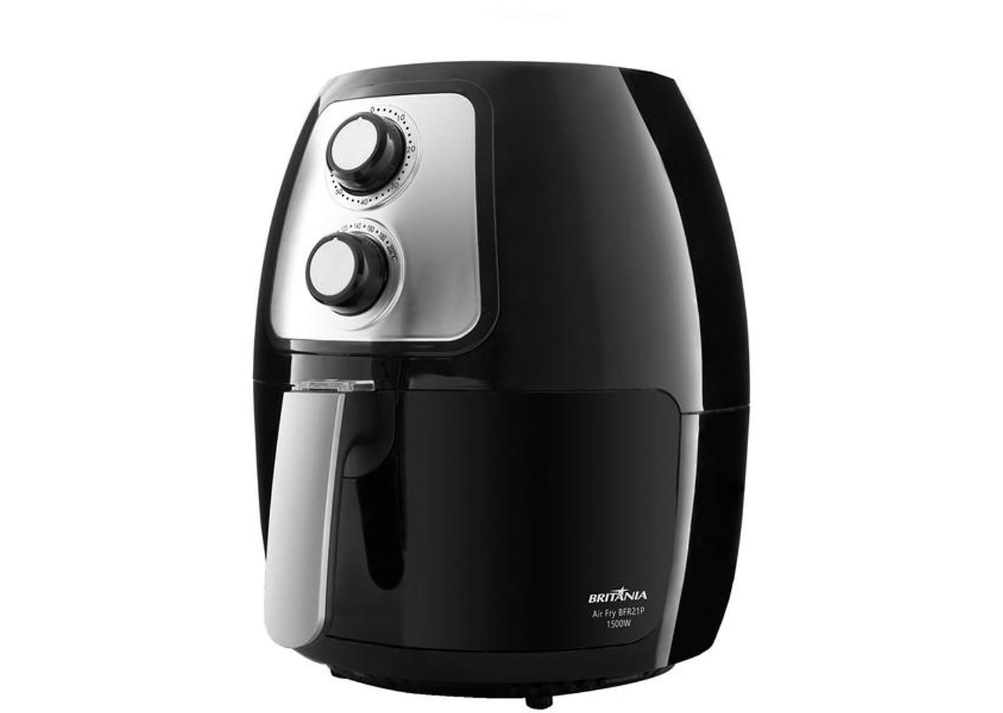 Fritadeira Elétrica sem Óleo/Air Fryer Britânia - BFR21P Preto 3,4L com Timer