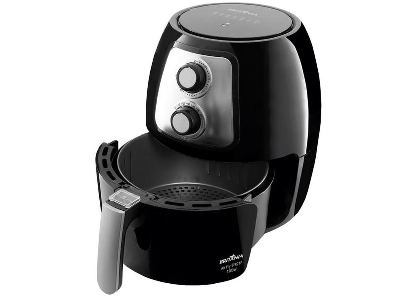Fritadeira Elétrica sem Óleo/Air Fryer Britânia - BFR21P Preto 3,4L com Timer