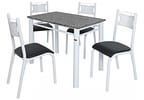 Mesa de Cozinha 4 Cadeiras 4 Lugares Retangular - Poeme Ciplafe
