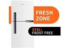Geladeira Brastemp Frost Free Duplex 375L Branca com Compartimento Extrafrio Fresh Zone BRM44HB 110