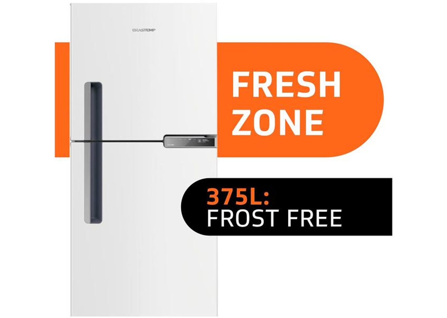 Geladeira Brastemp Frost Free Duplex 375L Branca com Compartimento Extrafrio Fresh Zone BRM44HB 110
