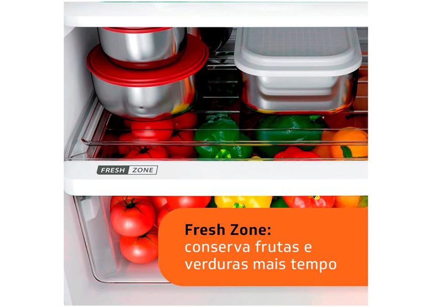 Geladeira Brastemp Frost Free Duplex 375L Branca com Compartimento Extrafrio Fresh Zone BRM44HB 110