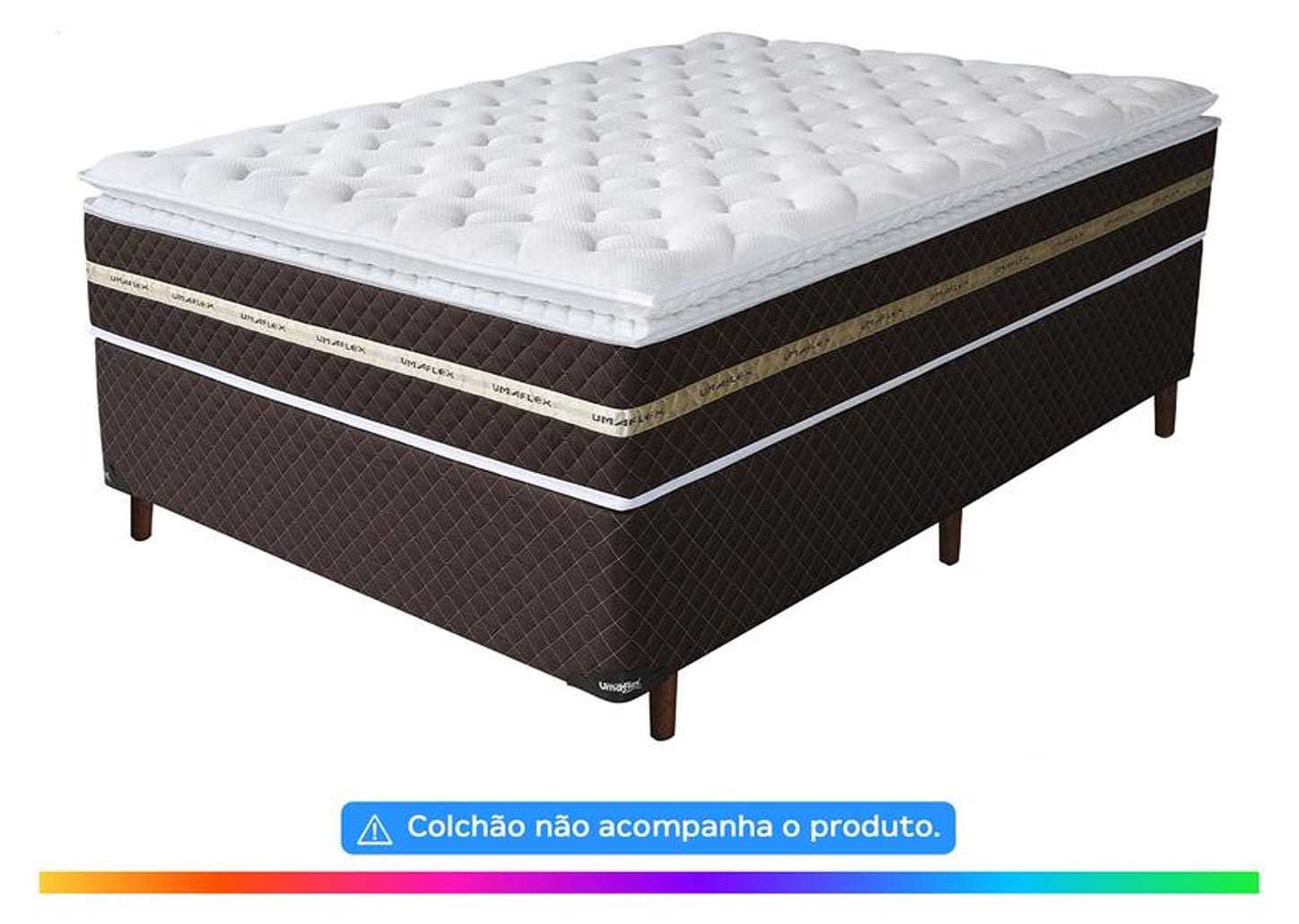 Base Cama Box Casal Umaflex 42x138x188cm Prada