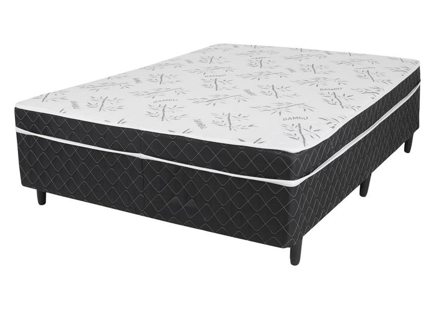 Cama Box Casal V-Joy Conjugada 50cm de Altura Benfica