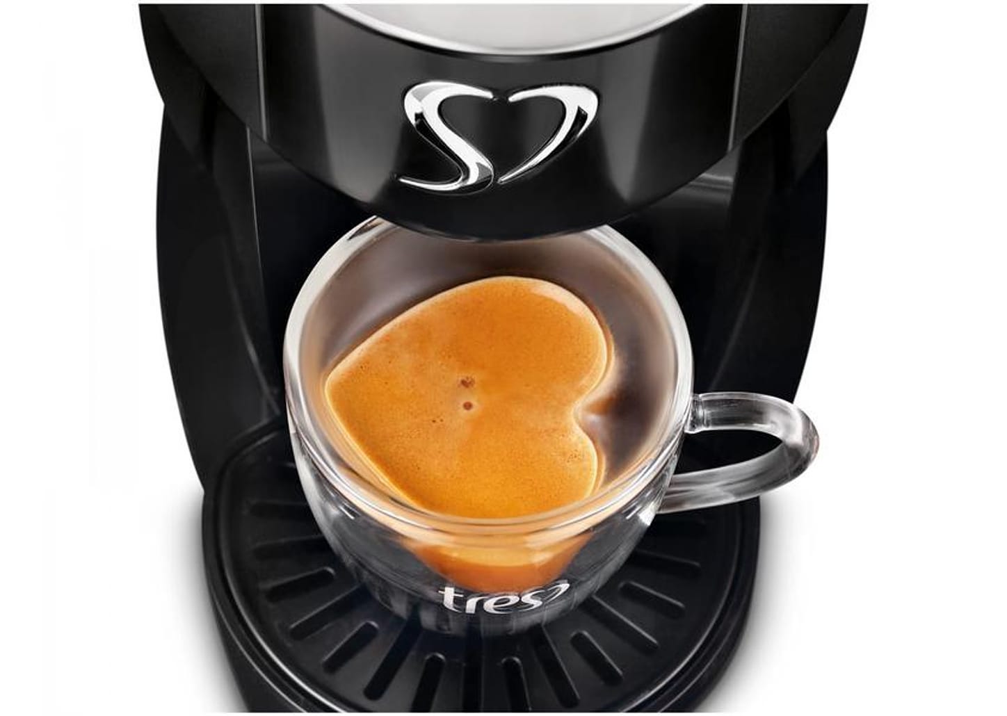 Cafeteira Espresso TRES 3 Corações Touch Preta
