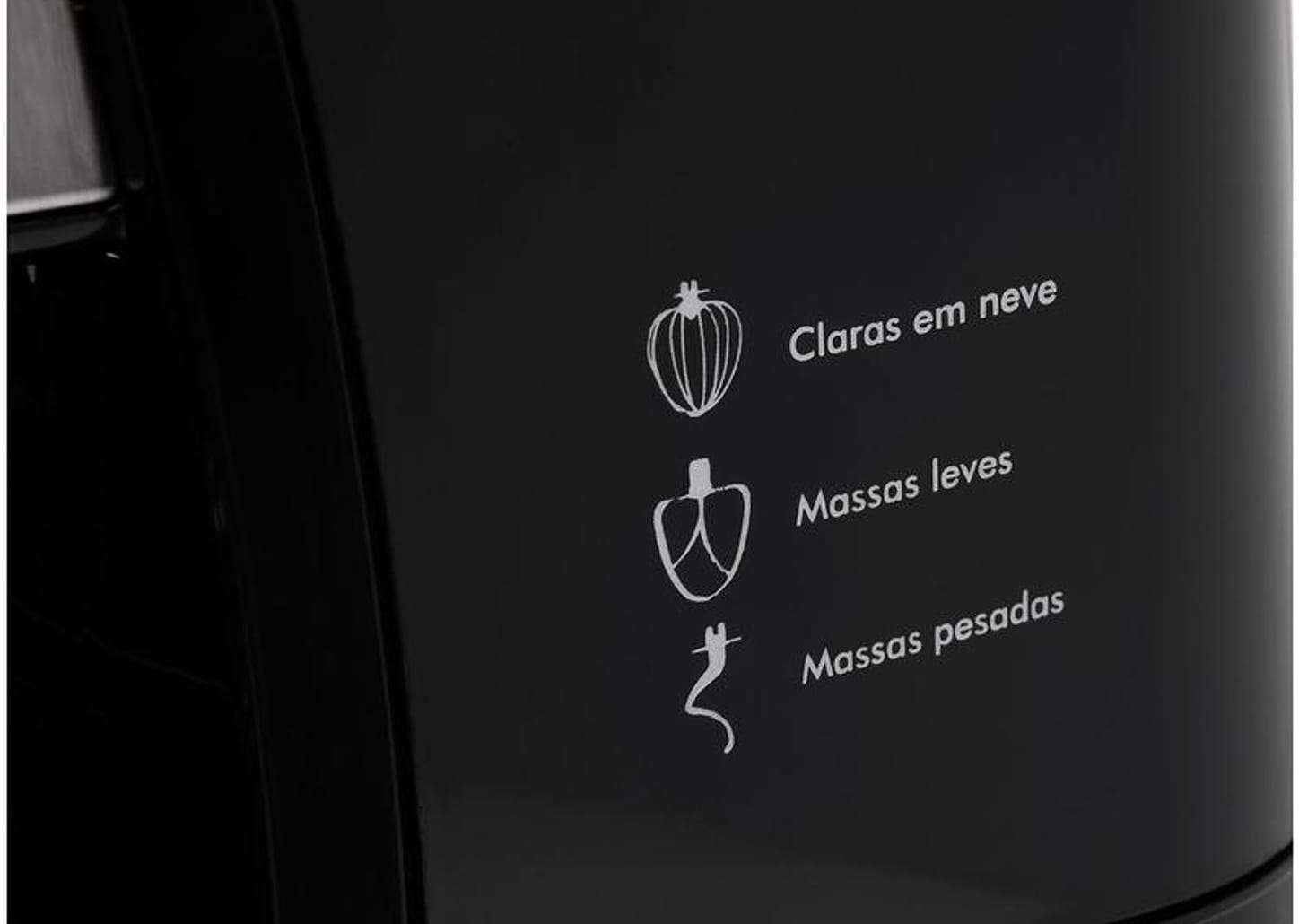 Batedeira Planetária Philco Preta 500W - PHP500 Turbo 11 Velocidades