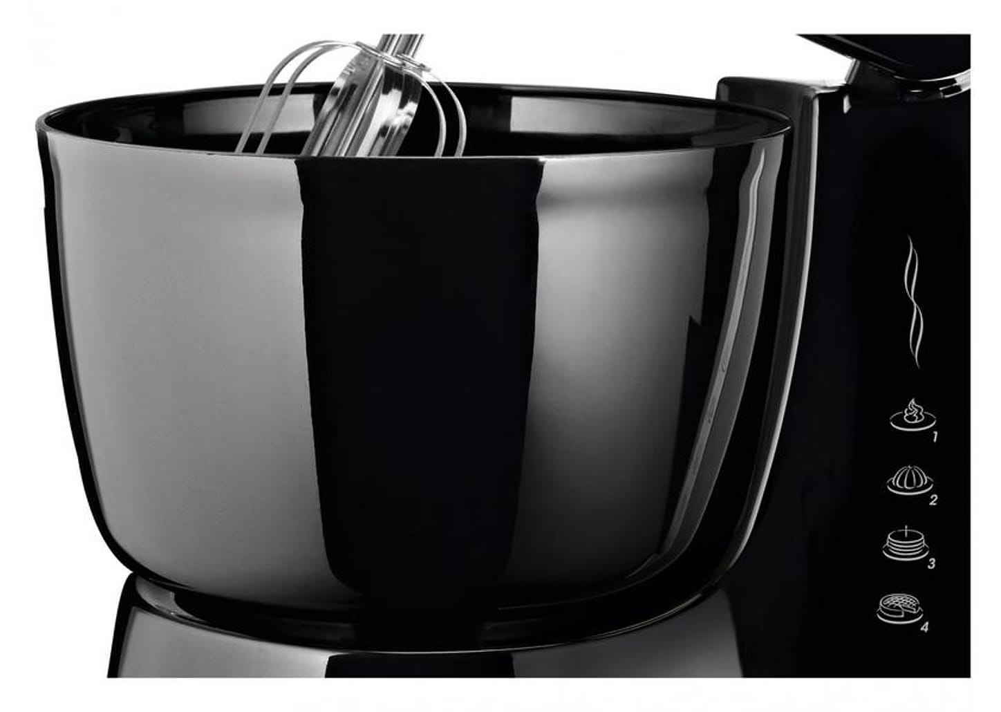 Batedeira Mondial Preta 500W Premium - Due Cake Inox B-50-B 4 Velocidades