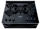 Fogão Brastemp 5 Bocas Preto com Turbo Chama - Mesa de Vidro BFS5VCE