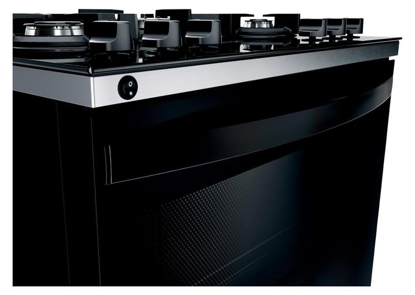 Fogão Brastemp 5 Bocas Preto com Turbo Chama - Mesa de Vidro BFS5VCE