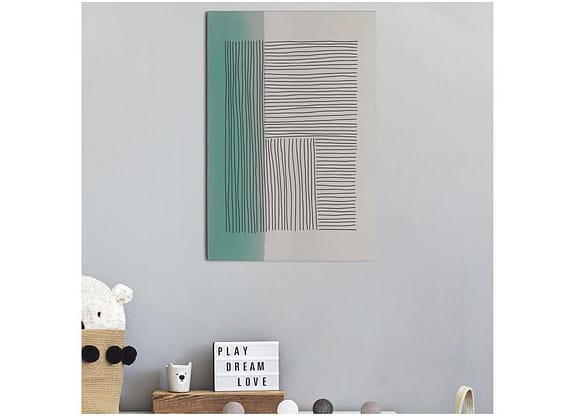Placa Decorativa MDF Abstrato Linhas 30x44cm - Design Up Living