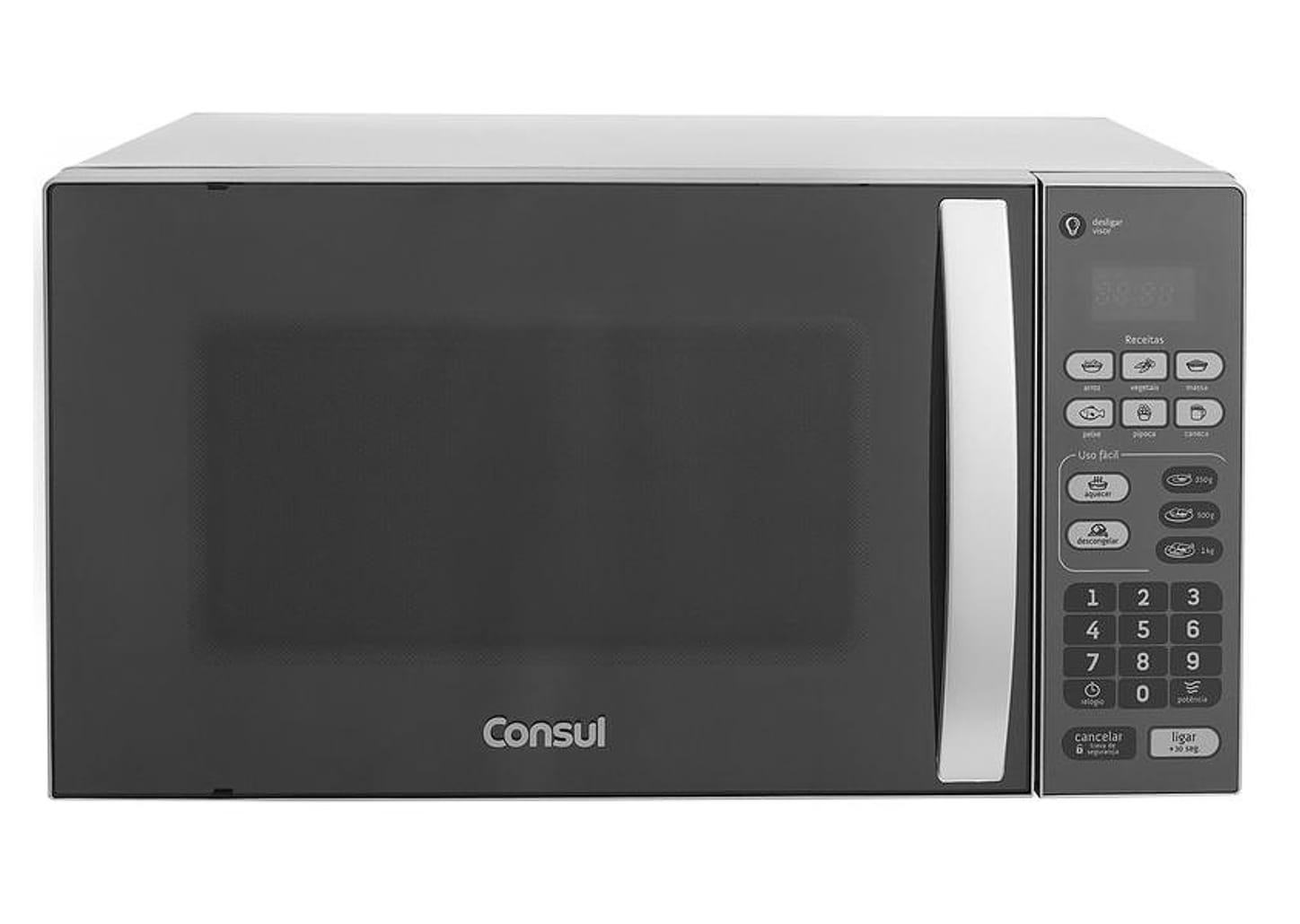 Micro-Ondas Consul 20L Inox com Função Descongelar - Espelhado CM020BF