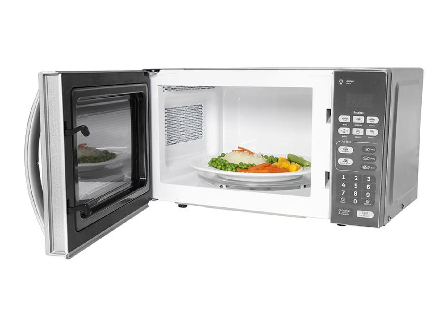 Micro-Ondas Consul 20L Inox com Função Descongelar - Espelhado CM020BF