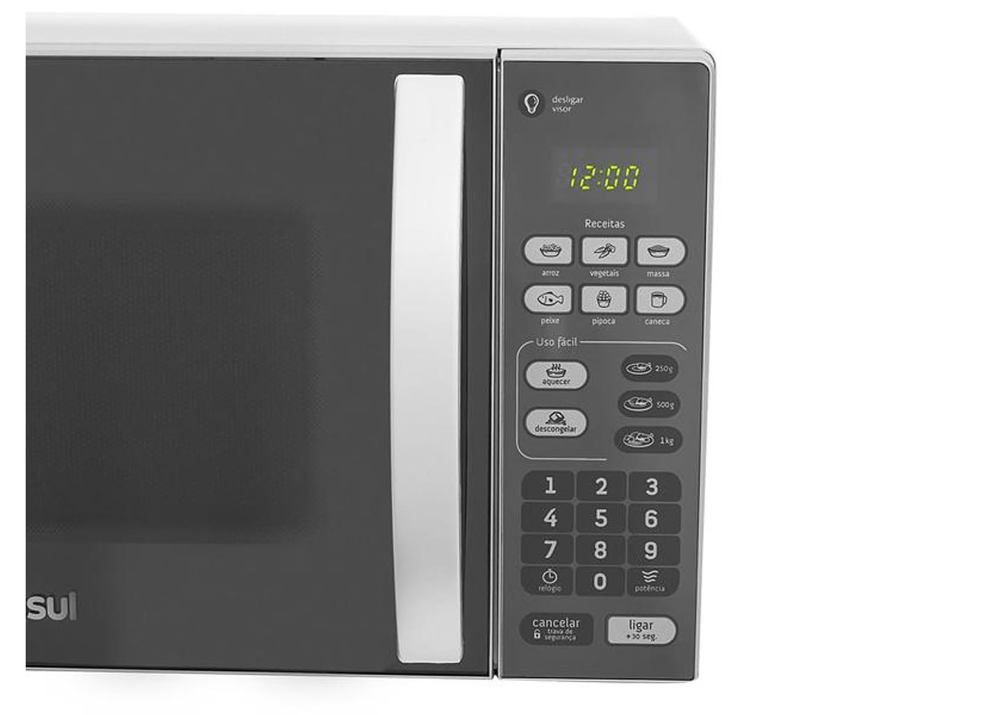 Micro-Ondas Consul 20L Inox com Função Descongelar - Espelhado CM020BF