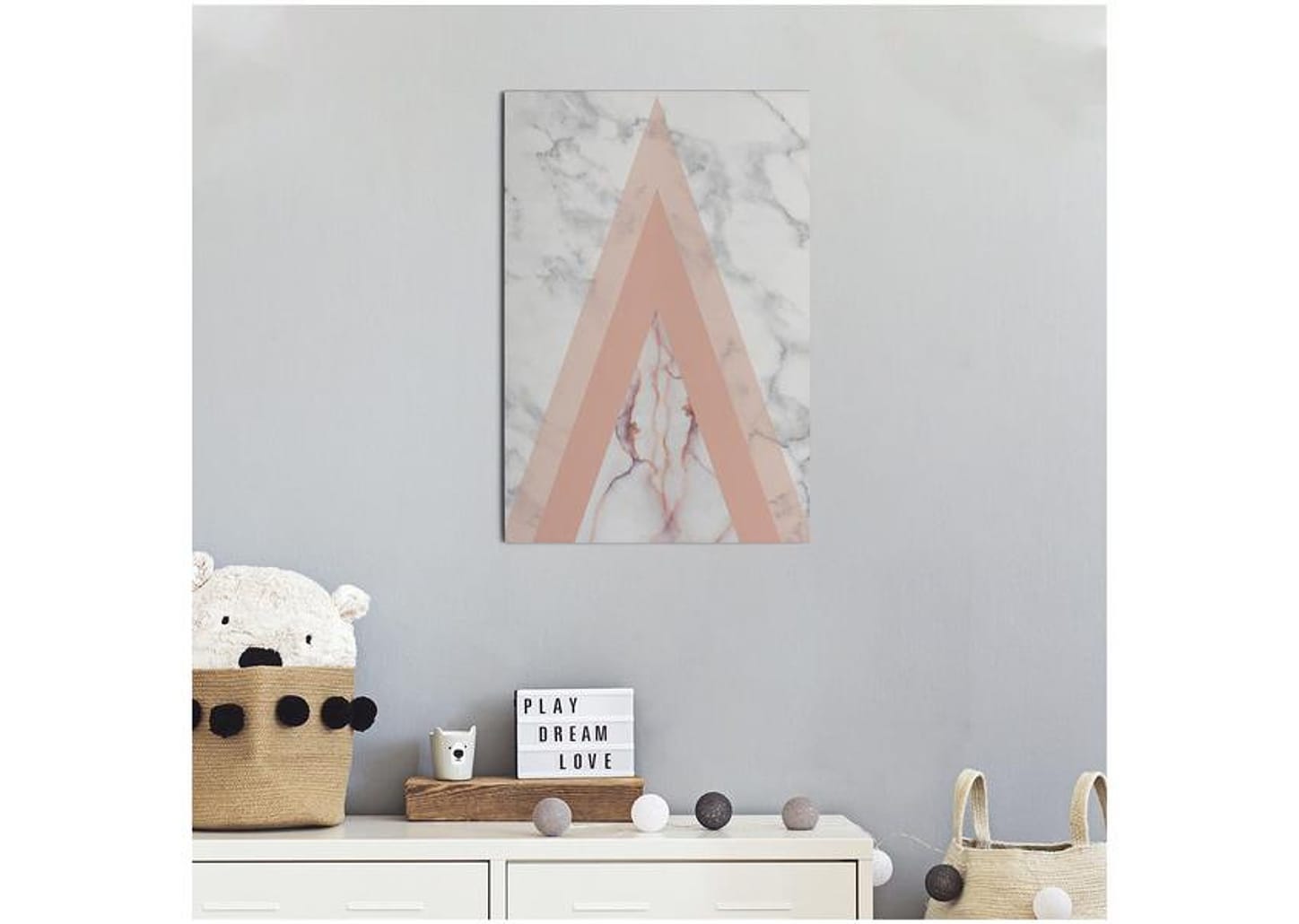 Placa Decorativa MDF Mármore 30x44cm - Design Up Living