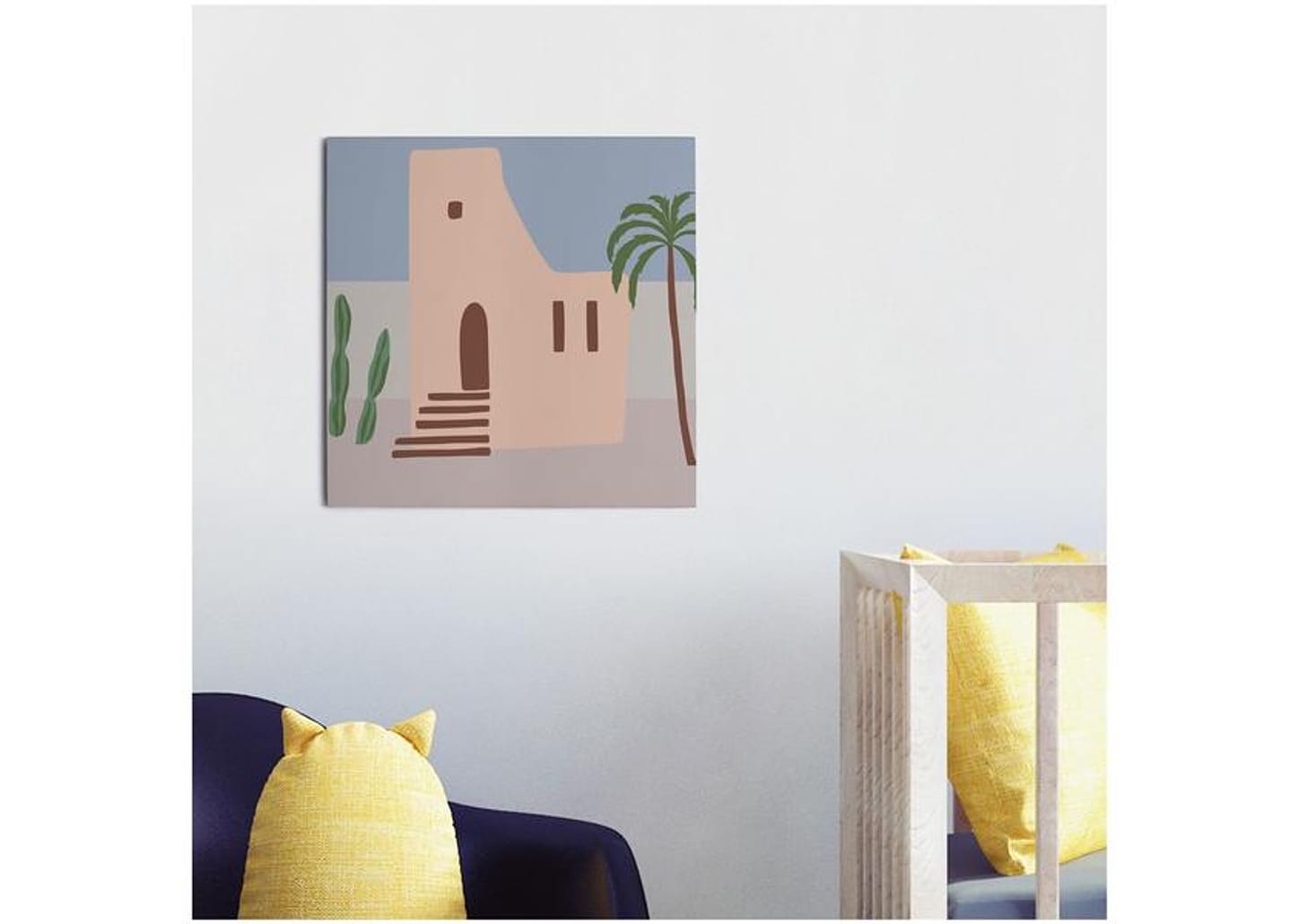 Placa Decorativa MDF Casinha 29x29cm - Design Up Living