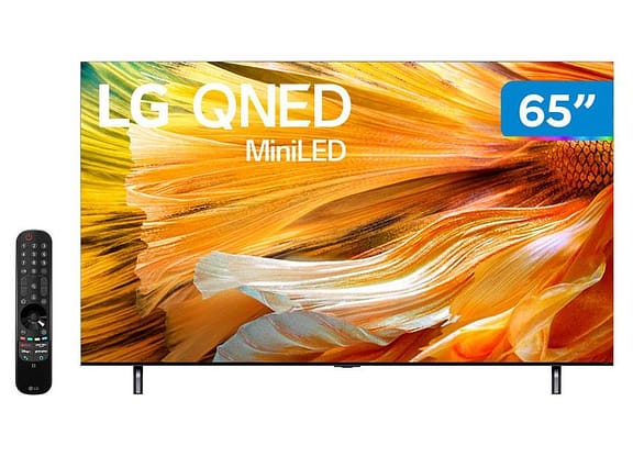 Smart TV 65” 4K UHD QNED Mini-LED LG 65QNED90SPA IPS 120hz Wi-Fi Bluetooth