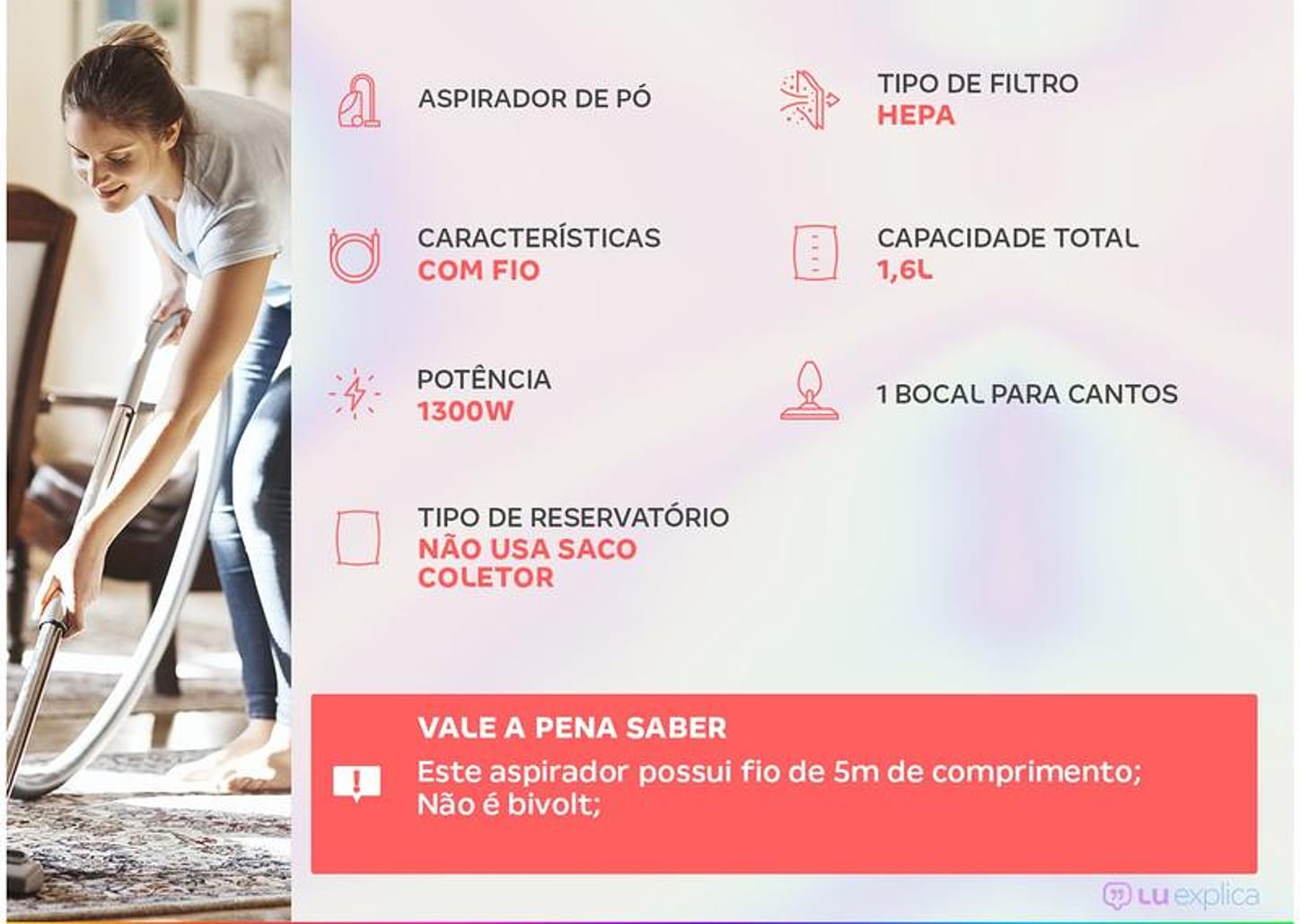 Aspirador de Pó Vertical e Portátil Electrolux - Filtro HEPA 1300W Powerspeed Plus STK14 Denim Blue