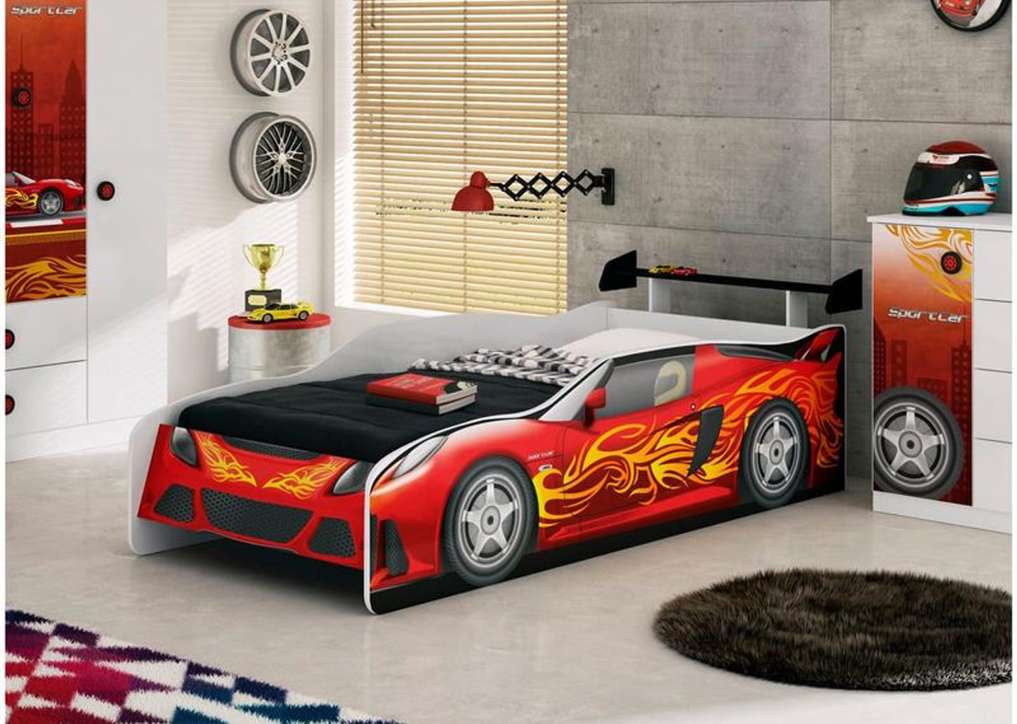 Cama Infantil Móveis Estrela - Sport Car