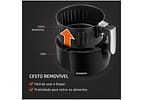 Fritadeira Elétrica sem Óleo/Air Fryer Mondial - Family-IV AF-30I Preta 3,5L com Timer