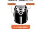 Fritadeira Elétrica sem Óleo/Air Fryer Mondial - Family-IV AF-30I Preta 3,5L com Timer