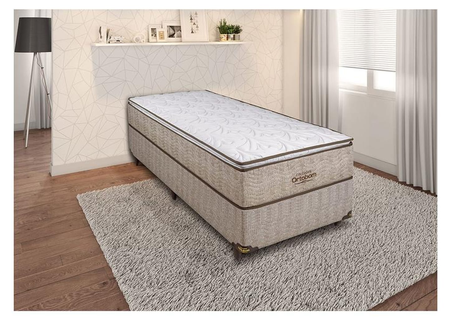 Box para Colchão Solteiro Ortobom 31x88x188cm Ortotech