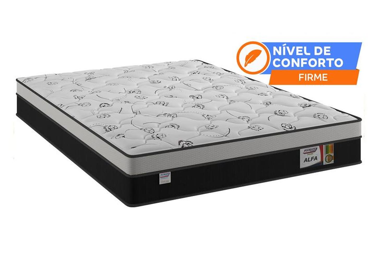 Colchão Queen Plumatex de Mola Ensacada 22x158x198cm Alfa