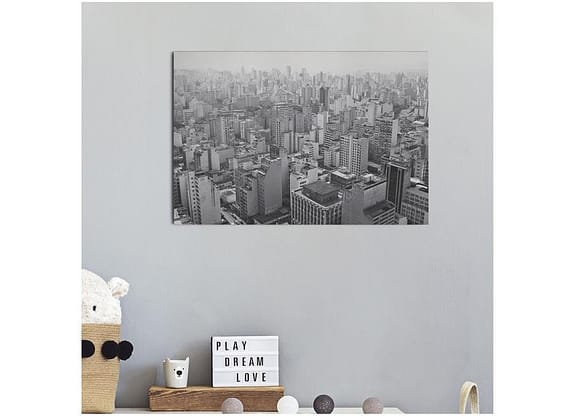 Placa Decorativa MDF Cidade 30x44cm - Design Up Living