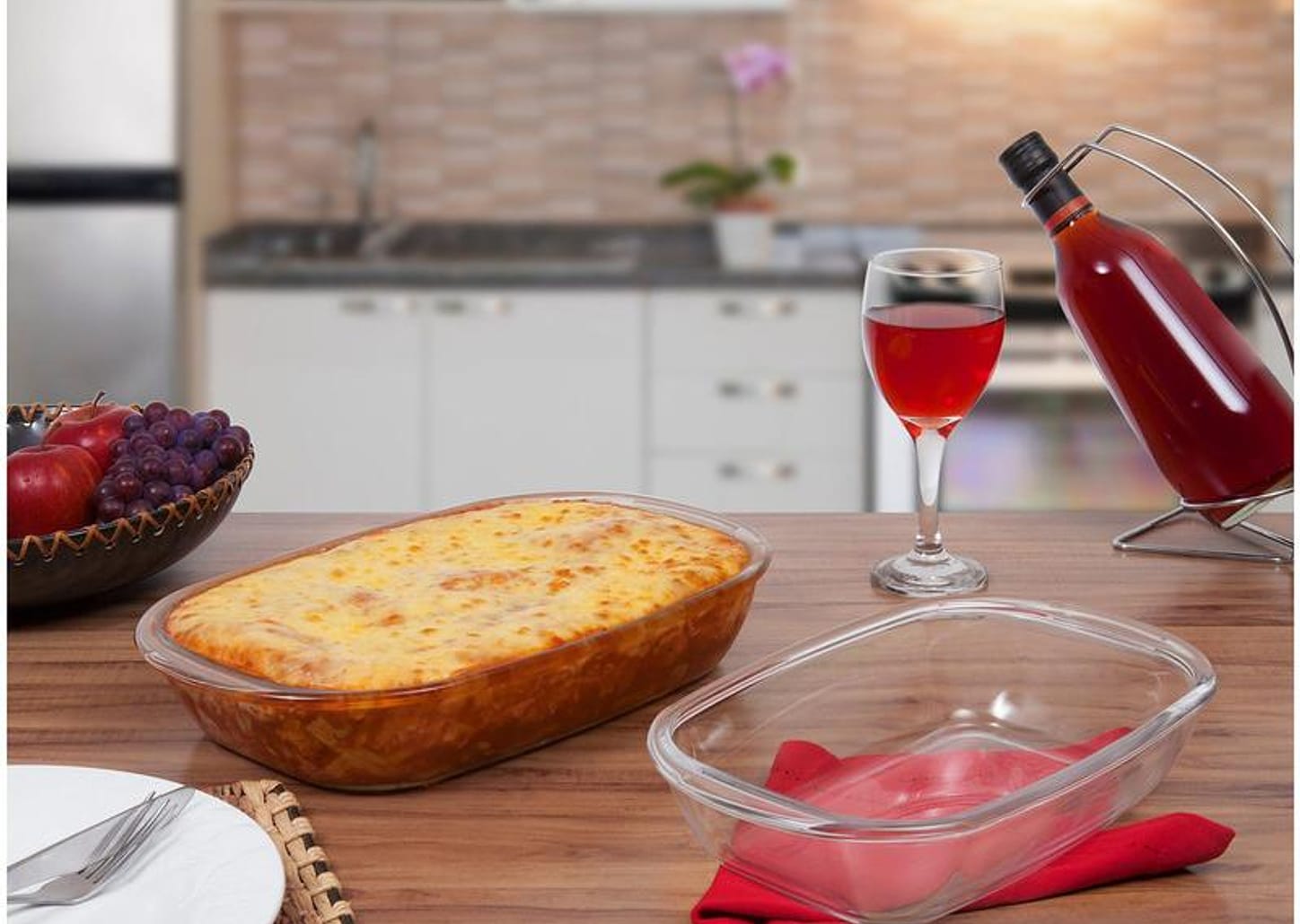 Conjunto de Assadeiras Sempre - Retangular Vidro 2 Peças 15120200791391