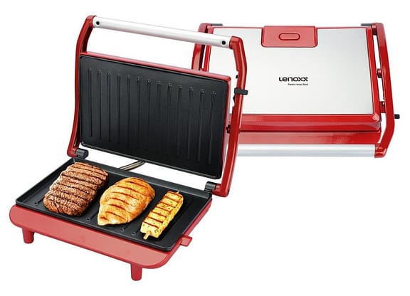 Grill Lenoxx Panini Retangular 850W - Antiaderente