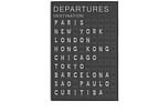 Placa Decorativa MDF Departures 30x44cm - Design Up Living